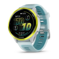 Смарт-годинник Garmin Forerunner 570 (47 мм), насичено-жовтий алюмінієвий безель з біло-бірюзовим ремінцем