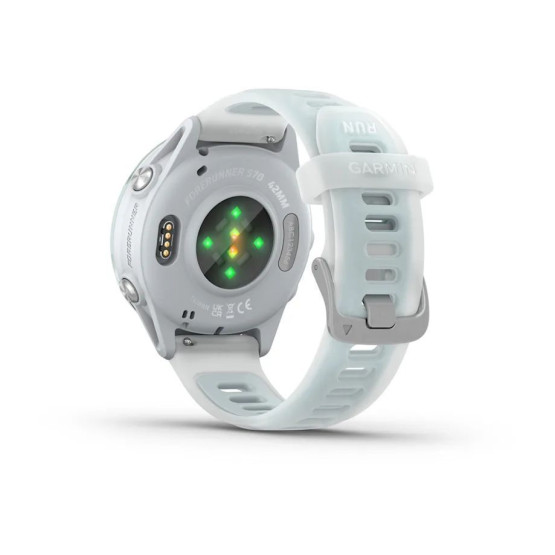 Смарт-годинник Garmin Forerunner 570 (42 мм), алюмінієвий безель небесно-блакитного кольору з біло-блакитним ремінцем