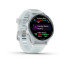 Смарт-годинник Garmin Forerunner 570 (42 мм), алюмінієвий безель небесно-блакитного кольору з біло-блакитним ремінцем
