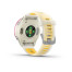 Смарт-годинник Garmin Forerunner 570 (42 мм), малиновий алюмінієвий безель з ремінцем кольору слонової кістки/манго