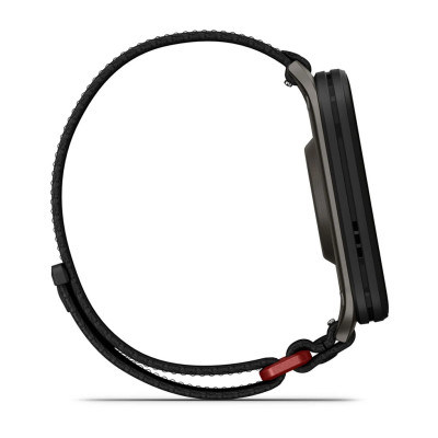 Смарт-годинник Garmin Venu X1 Black/Slate Titanium з чорним нейлоновим ремінцем