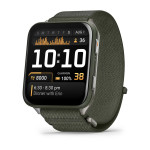 Смарт-годинник Garmin Venu X1 Moss з хакі нейлоновим ремінцем ComfortFit