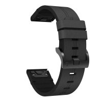 Кожаный сменный ремешок для Fenix 6x коричневый 26mm