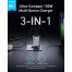 Зарядний пристрій Anker Prime Charger A2688 (100W, 3 Ports, GaN)