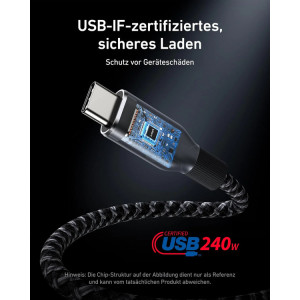 Кабель Anker Prime USB-C на USB-C Кабель (240W)