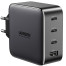 Мережевий зарядний пристрій Ugreen CD226/40747 1xUSB-A 3xUSB-C QC4.0 100W GaN Tech Fast Black