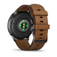 Venu 4 · 45 mm · Slate · Silicone + Leather Band