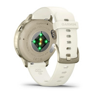 Смарт-годинник Garmin Venu 4 41 мм Lunar Gold з бежевим силіконовим ремінцем