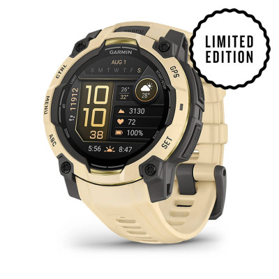 Смарт-годинник Garmin Instinct 3 45 мм AMOLED Citrine (бежевий)