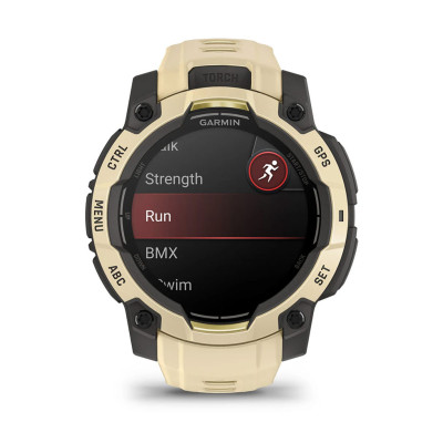 Смарт-годинник Garmin Instinct 3 45 мм AMOLED Citrine (бежевий)