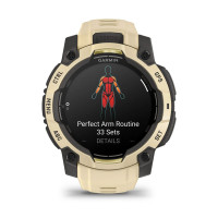 Смарт-часы Garmin Instinct 3 45 мм AMOLED Citrine (бежевый)