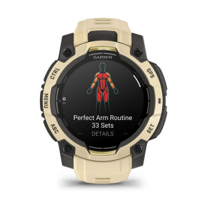 Смарт-годинник Garmin Instinct 3 45 мм AMOLED Citrine (бежевий)