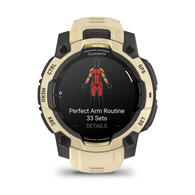Смарт-годинник Garmin Instinct 3 45 мм AMOLED Citrine (бежевий)