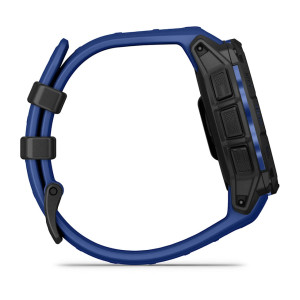 Смарт-годинник Garmin Instinct 3 45 мм AMOLED Black з ремінцем Bolt Blue/Black