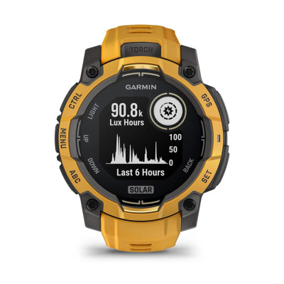 Смарт-годинник Garmin Instinct 3 45 мм Solar Sunburst помаранчевий