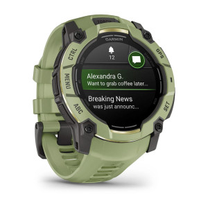 Смарт-годинник Garmin Instinct 3 50 мм AMOLED Fern Green (зелений)