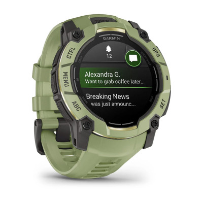 Смарт-годинник Garmin Instinct 3 50 мм AMOLED Fern Green (зелений)