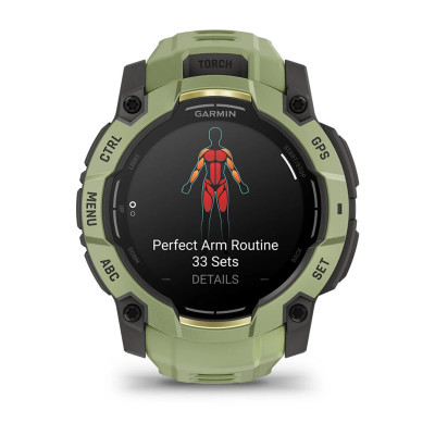 Смарт-годинник Garmin Instinct 3 50 мм AMOLED Fern Green (зелений)