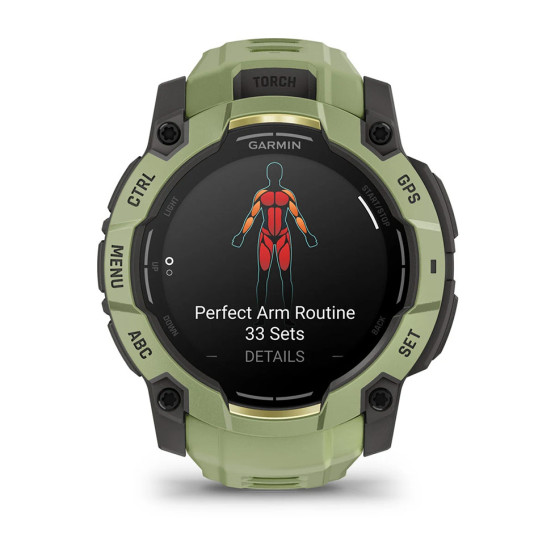 Garmin Instinct 3 50 мм AMOLED Fern Green (010-03020-02)