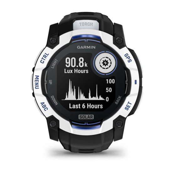 Garmin Instinct 3 50 мм Solar Whitestone/Black-Blue Garmin Instinct 3 50 мм Solar Whitestone/Black-Blue