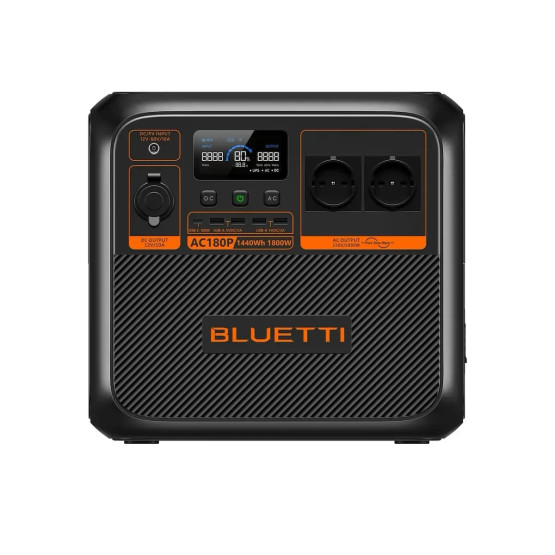 Зарядна станція Bluetti AC180P, 1800 Вт, 1440 Вт·год (електростанція для дому, UPS, ДБЖ) UK