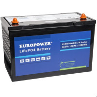 Акумулятор EUROPOWER LiFePO4 100Ач/12.8В LFP 100-12.8