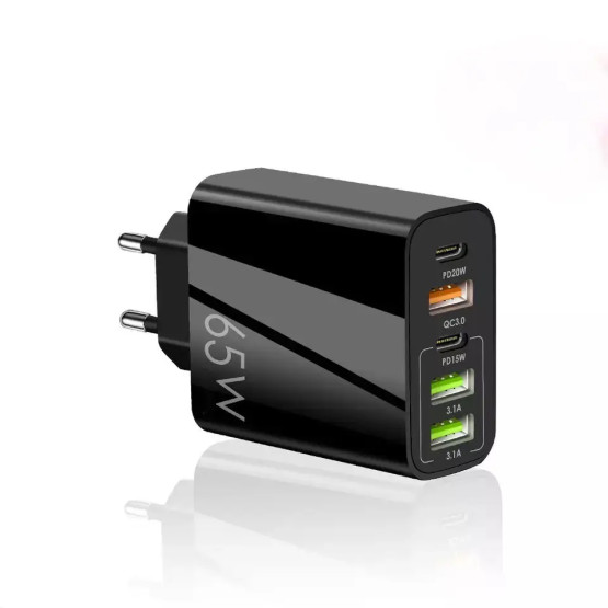 Зарядний пристрій USB C для швидкої зарядки 65 Вт USB Type C PD QC3.0
