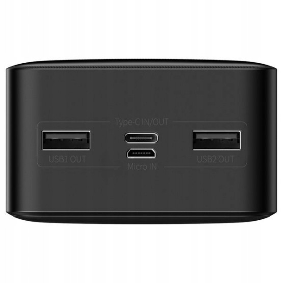 Зовнішній акумулятор (Power Bank) Baseus Bipow Digital Display Powerbank 15W 30000mAh Black Зовнішній акумулятор (Power Bank) Baseus Bipow Digital Display Powerbank 15W 30000mAh Black