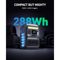 Портативна електростанція Anker SOLIX C300X Portable Power Station AC DC Outlet 288Wh 300W