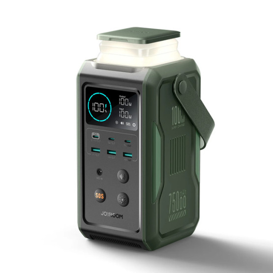 JOYROOM PD100W з нічником, портативний акумулятор великої ємності 75000мАг, зелений