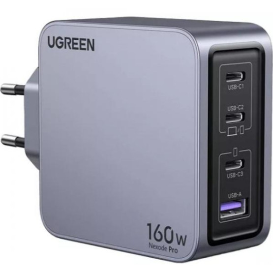 Зарядний пристрій UGREEN Nexode Pro X763 GaN 160W Gray