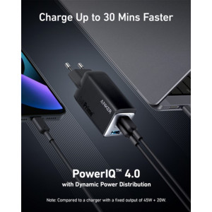 Зарядний пристрій Anker PowerPort 737 A2148 GaNPrime 120W, Black
