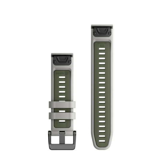 Ремінець Garmin epixPRO 22mm QuickFit Fog Gry/Moss Silcn Bnd