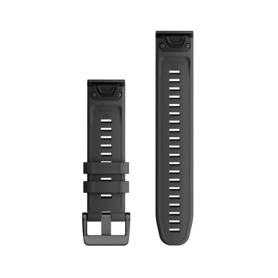 Ремінець Garmin epixPRO 22mm QuickFit Graphite Silicone Bnd
