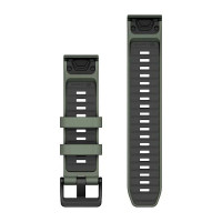 Ремешок Garmin Fenix 8 QuickFit 22mm серо-зелёный/графитовый силиконовый
