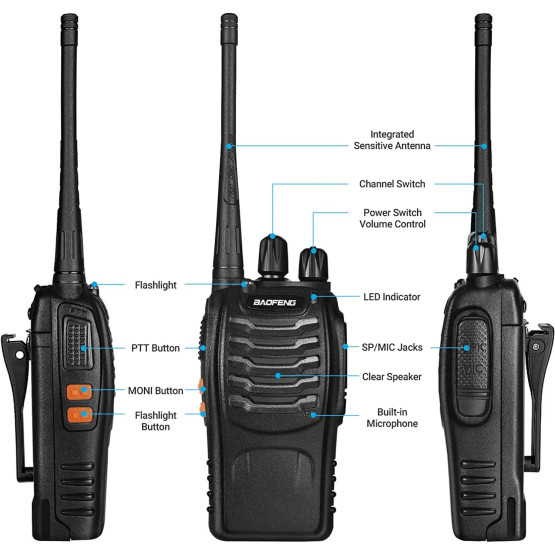 Рация Baofeng BF-888S комплект 2 шт