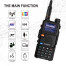 Рація Baofeng UV-5RH 10W тридіапазонна з акумулятором 2500 мАг та 999 каналами