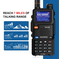 Рація Baofeng UV-5RH 10W тридіапазонна з акумулятором 2500 мАг та 999 каналами
