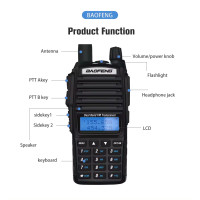 Рация Baofeng UV-82 8Вт 136-174, 400-520 МГц