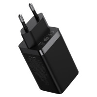 Зарядный устройство Baseus GaN5 Pro Fast Charger 2C+U 65W Black w/Type-C to Type-C