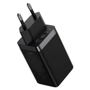 Зарядний пристрій Baseus GaN5 Pro Fast Charger 2C+U 65W Black w/Type-C to Type-C