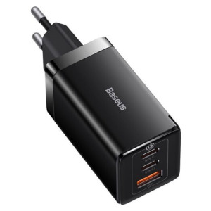 Зарядний пристрій Baseus GaN5 Pro Fast Charger 2C+U 65W Black w/Type-C to Type-C