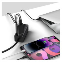 Зарядный устройство Baseus GaN5 Pro Fast Charger 2C+U 65W Black w/Type-C to Type-C