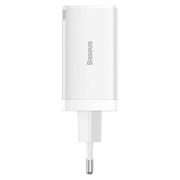 Зарядний пристрій Baseus GaN5 Pro Fast Charger 2C+U 65W White w/Type-C to Type-C