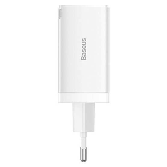 Зарядний пристрій Baseus GaN5 Pro Fast Charger 2C+U 65W White w/Type-C to Type-C Зарядний пристрій Baseus GaN5 Pro Fast Charger 2C+U 65W White w/Type-C to Type-C