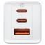 Зарядний пристрій Baseus GaN5 Pro Fast Charger 2C+U 65W White w/Type-C to Type-C