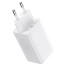 Зарядний пристрій Baseus GaN5 Pro Fast Charger 2C+U 65W White w/Type-C to Type-C