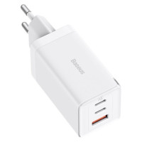 Зарядний пристрій Baseus GaN5 Pro Fast Charger 2C+U 65W White w/Type-C to Type-C