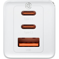 Зарядний пристрій Baseus GaN5 Pro 40W Type-C + Type-C White