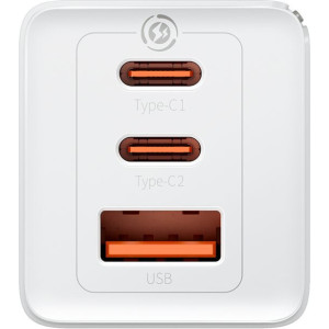 Зарядний пристрій Baseus GaN5 Pro 40W Type-C + Type-C White